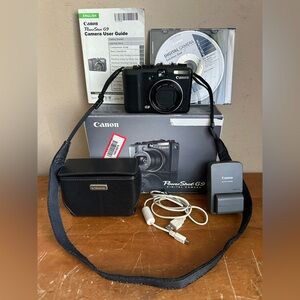 Canon PowerShot G9 12.1MP 6x Optical Zoom 3" LCD Screen Digital Camera Black